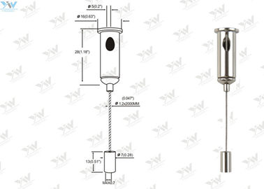 Hardware di montaggio d'attaccatura regolabile dei montaggi della luce del cavo della sospensione dei corredi