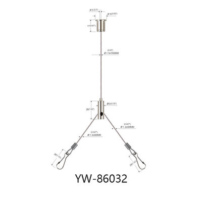Sistemi d'attaccatura YW86032 del materiale LED di pannello delle luci Y di misure del cavo di rame del soffitto