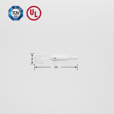 Gripper per cavi a gancio con vernice bianca accessorio di posa cusomizzato con tappo di sicurezza