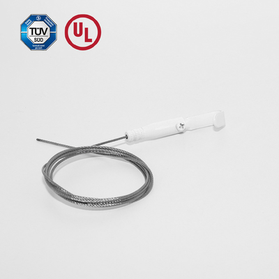 Gripper per cavi a gancio con vernice bianca accessorio di posa cusomizzato con tappo di sicurezza