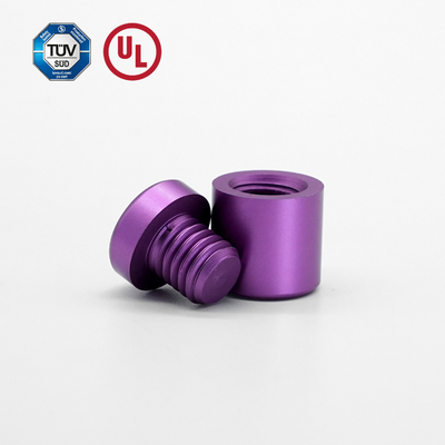 Segno di alluminio viola regolabile per pannello acrilico / erba