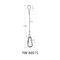 Lighting Fixture Stainless Steel Wire Rope Sling With Snap Hook YW86514