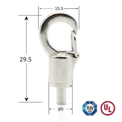 Personalizzazione del rivestimento Agganciatore di filo senza attrezzature Artigli di granchio Aggancio di molla per attrezzature pesanti